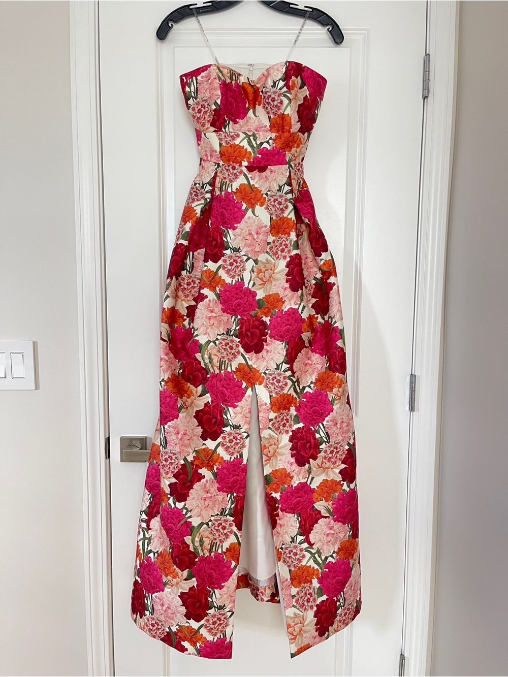 Sachin and Babi Giovanna Strapless Pleated Floral-Print Gown, 2